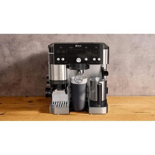 Machine A Cafe Expresso Broyeur Machine a expresso - NINJA - ES501EU Luxe Essential - 2 L - Ecran digital - Noir / Inox