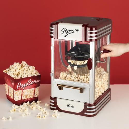 Machine A Pop-corn Machine a popcorn HKoeNIG - POP330 - Design retro - Capacite 50g - Lumiere interieure de maintien au chaud - 360W