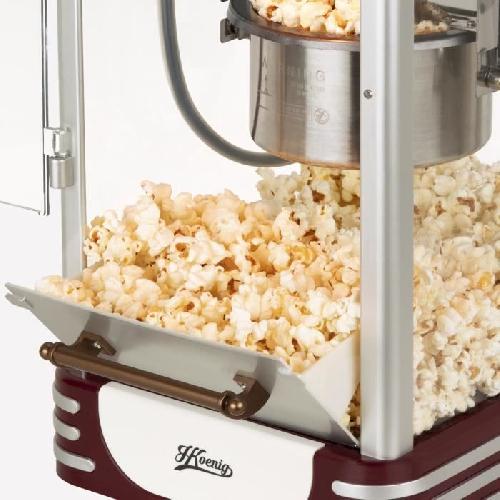 Machine A Pop-corn Machine a popcorn HKoeNIG - POP330 - Design retro - Capacite 50g - Lumiere interieure de maintien au chaud - 360W