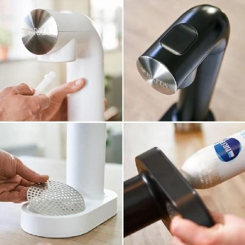 Gazeificateur - Machine A Sodas Machine a soda BRITA - SodaONE Noire - 1 Bouteille 1L et 1 Cylindre de CO2 inclus