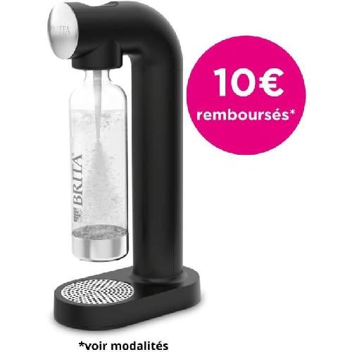 Gazeificateur - Machine A Sodas Machine a soda BRITA - SodaONE Noire - 1 Bouteille 1L et 1 Cylindre de CO2 inclus