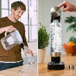 Gazeificateur - Machine A Sodas Machine a soda BRITA - SodaONE Noire - 1 Bouteille 1L et 1 Cylindre de CO2 inclus