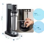 Gazeificateur - Machine A Sodas Machine a soda BRITA - SodaTRIO Noire - 1 Bouteille 1L et 1 Cylindre de CO2 inclus