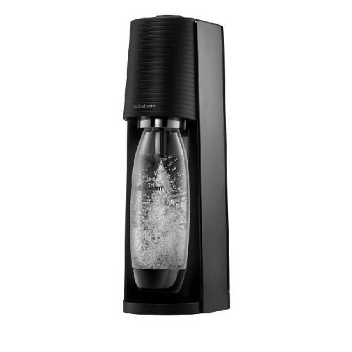 Gazeificateur - Machine A Sodas Machine a soda et eau gazeuse Sodastream TERRA Noire + 2 bouteilles compatibles Lave Vaisselle