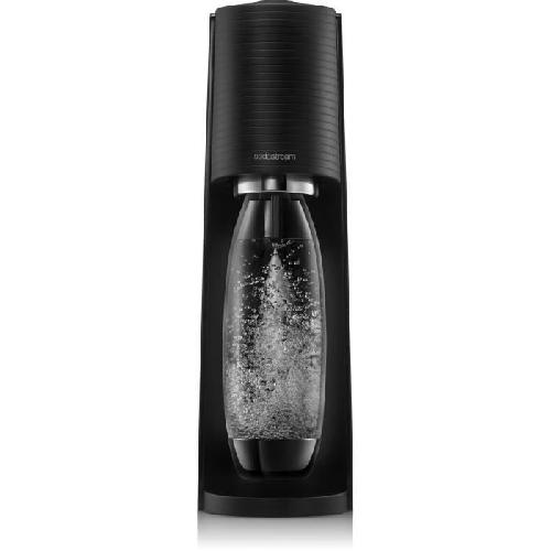 Gazeificateur - Machine A Sodas Machine a soda et eau gazeuse Sodastream TERRA Noire + 2 bouteilles compatibles Lave Vaisselle