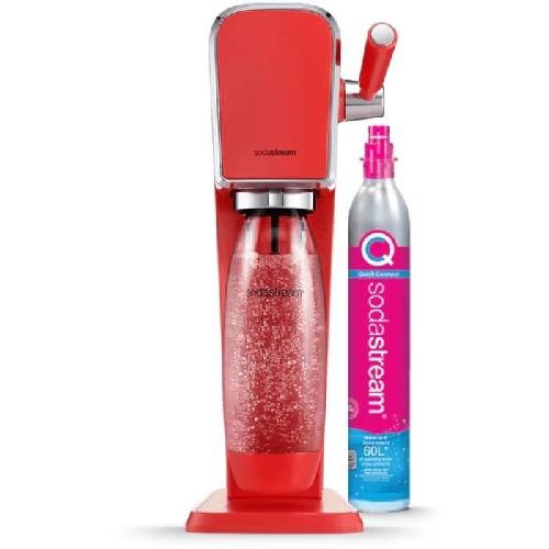 Gazeificateur - Machine A Sodas Machine a soda et eau petillante SODASTREAM - ART Mandarine - 1 bouteille compatible lave-vaisselle - 1 recharge de gaz 60L