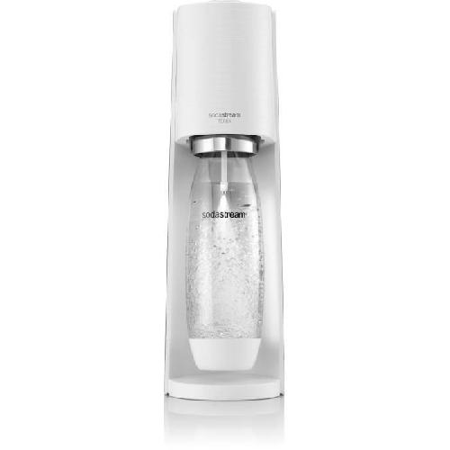 Gazeificateur - Machine A Sodas Machine a soda et eau petillante SODASTREAM - TERRA Blanche - 2 bouteilles compatible lave-vaisselle - 1 recharge de gaz 60L