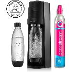 Gazeificateur - Machine A Sodas Machine a soda et eau petillante SODASTREAM - TERRA Noire - 2 bouteilles compatible lave-vaisselle - 1 recharge de gaz 60L