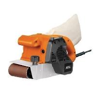 Machine Outil AEG - Ponceuse a bande 1100 W. largeur 100 mm. bande abrasive grain 100. en carton - BBSE1100