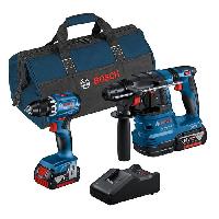 Machine Outil Combo-kit - BOSCH - GSR 18V-45 + GBH 18V-22 - Batterie 4.0 Ah - Perceuse a percussion