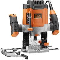 Machine Outil Defonceuse filaire 1200W BLACK+DECKER -Livree avec 7 Accessoires- - KW1200E-QS