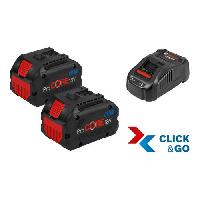 Machine Outil Pack de 2 batteries 18V Procore 5.5Ah + chargeur rapide - BOSCH - 1600A0214C