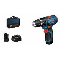 Machine Outil Perceuse a percussion Bosch Professional GSB 12V-15 + 2 batteries 2.0Ah + Chargeur AL 12V-20 - 06019B690H