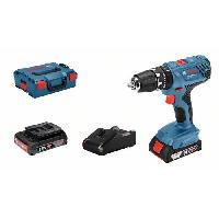 Machine Outil Perceuse a percussion Bosch Professional GSB 18V- 21 + 2 batteries 2.0Ah + Chargeur GAL 1820  - 06019H1109