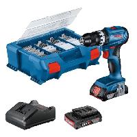 Machine Outil Perceuse a percussion Bosch Professional GSB 18V-45 + 2 batteries 2.0Ah + Chargeur GAL 18V-20 - 06019K3306