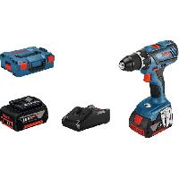 Machine Outil Perceuse-visseuse 18V GSR18V-28 + 2 batteries 4Ah + chargeur en coffret L-BOXX - BOSCH - 06019H410A