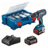 Machine Outil Perceuse-visseuse a percussion - Bosch - GSB 18V-21 - 2 batteries 4Ah - 82 accessoires - 18V