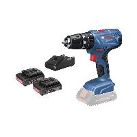 Machine Outil Perceuse-visseuse a percussion Bosch Professional GSB 18V-21 + 2 batteries 2.0Ah + LBOXX 35mm - 06019H1107