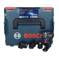 Machine Outil Perceuse-visseuse Bosch Professional GSR 12V-35 FC Flexiclick sans batterie avec 4 adaptateurs FlexiClick + L-BOXX - 06019H3003