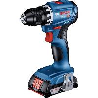 Machine Outil Perceuse-visseuse Bosch professional GSR 18V + 2 batteries 2.0Ah + chargeur + 82 pieces. en L-Case