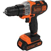 Machine Outil Perceuse-Visseuse Multievo sans-fil 18V BLACK+DECKER -Livree avec 1 Batterie 1.5 Ah + chargeur + coffret- - MT218K-QW