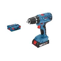 Machine Outil Perceuse visseuse sans fil Bosch GSR 18V-21 + 2 batteries 2Ah + chargeur + coffret L-BOXX - BOSCH - 06019H1008