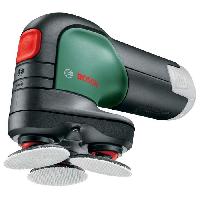 Machine Outil Ponceuse-polisseuse Bosch EasyCurvSander 12 PowerForAll (Sans batterie. avec 3 éponges a polir. 9 abrasifs + aspirateur a