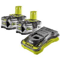 Machine Outil RYOBI - 2 batteries lithium+ 18V ONE+ 5.0 Ah et 1 chargeur ultra rapide 5.0 A - RC18150-250