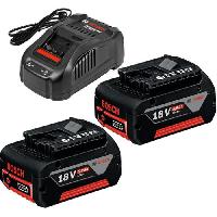 Machine Outil Set 2 batterieS Bosch Professional GBA 18V 5.0Ah + Chargeur GAL 1880 CV  - 1600A00B8J