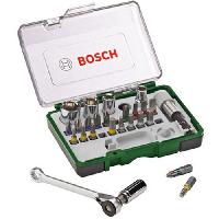 Machine Outil Set vissage mixte Bosch - Kit 27 pieces. Assortiment d'Embouts de Vissage avec Cliquet