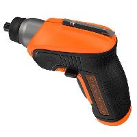 Machine Outil Tournevis Electrique BLACK+DECKER CS3652LCAT-QW - 3.6V. 20 Embouts. Chargeur USB