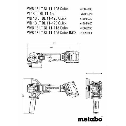 Pack De Machines Outil Machines sans fil Set - METABO - Combo Set 2.9.4 18 V - MetaBOX 165 L