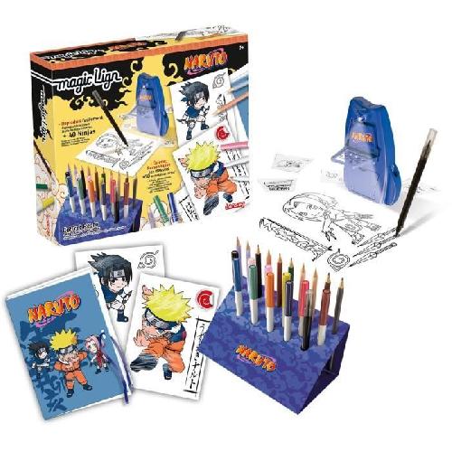 Jeu De Coloriage - Dessin - Pochoir Magic Lign - LANSAY - Coffret Repro Naruto - 100 illustrations - Des 7 ans