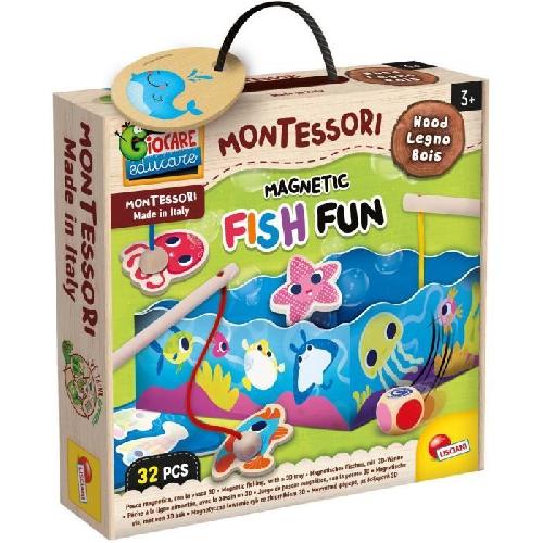 Jeu D'apprentissage Magnetic Fish Fun - jeu d'apprentissage en bois - basé sur la méthode Montessori - LISCIANI
