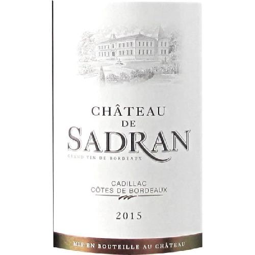 Vin Rouge Magnum Château de Sadran 2016 Cadillac Côtes de Bordeaux - Vin rouge de Bordeaux