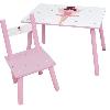 Maison - Accessoire Maison Poupee FUN HOUSE Danseuse Ballerine Table H 41.5 cm x l 61 cm x P 42 cm avec une chaise H 49.5 cm x l 31 cm x P 31.5 cm - Pour enfant