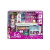 Maison - Accessoire Maison Poupee Pasticceria Barbie - MATTEL - HGB73 - Playset avec Accessoires - Blanc