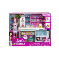 Maison - Accessoire Maison Poupee Pasticceria Barbie - MATTEL - HGB73 - Playset avec Accessoires - Blanc