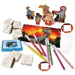 Kit De Dessin Maison de coloriage - MULTIPRINT - 9220 - 7 tampons Les Dinosaures