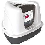 Maison De Toilette - Filtre A Charbon - Tapis Exterieur Maison de toilette 50x42x36 cm- Mpets - DAIRUT Noir et Blanc