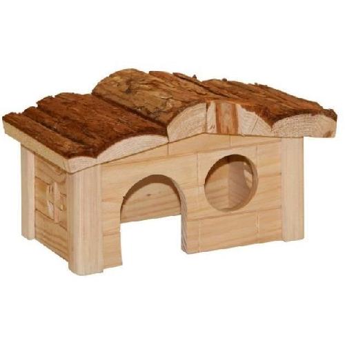 Accessoire De Cage - Abri Petit Animal Maison pour petit rongeur - KERBL - Nature - 20 x 14 x 12 cm