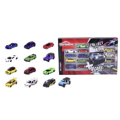 Vehicule Miniature Assemble - Engin Terrestre Miniature Assemble Majorette - Coffret 13 vehicule en metal - 9 classiques et 4 edition limitees theme grafitis - Des 3 ans