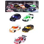 Vehicule Miniature Assemble - Engin Terrestre Miniature Assemble Majorette - Coffret 5 vehicules miniatures dont 2 exclusifs - Color Trace - Edition Limitee