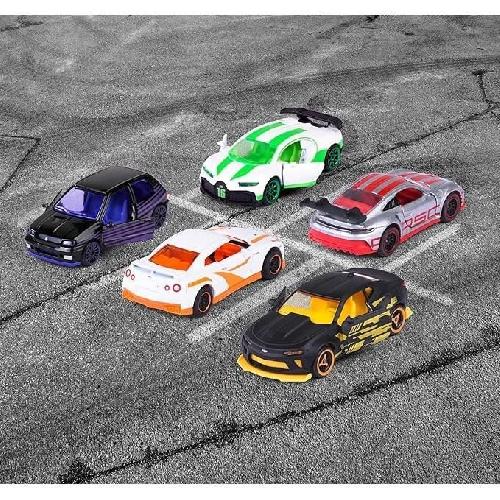 Vehicule Miniature Assemble - Engin Terrestre Miniature Assemble Majorette - Coffret 5 vehicules miniatures dont 2 exclusifs - Color Trace - Edition Limitee