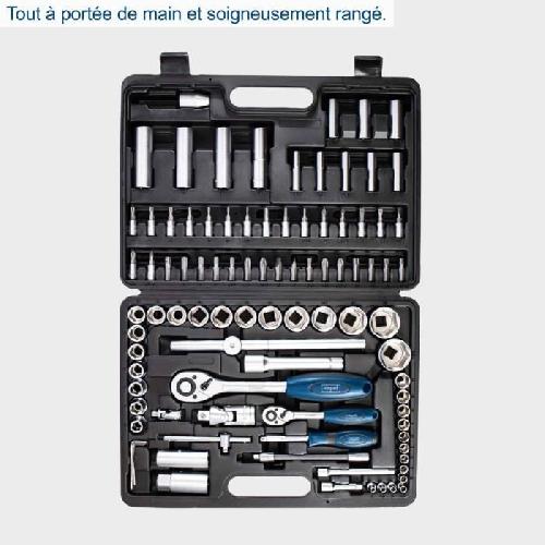 Pack Outil A Main Malette a outils de 95 pieces - SCHEPPACH - TB94 - Outils en acier chrome vanadium