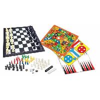 Mallette - Coffret Multi-jeux Jeux de societe magnetiques ? coffret 8 jeux en 1. De 2 a 6 joueurs