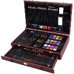 Jeu De Peinture Mallette XXL De 140 Pieces - MAIN D'ARTISTE- Boite a Dessin - Activités Manuelles - Kit Complet - Art Plastiques