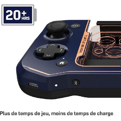 Manette Jeux Video Manette de jeu sans fil - TURTLE BEACH - Atom - Bleu Cobalt - Pour mobile iOS