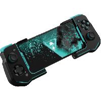 Manette Pour Telephone - Joystick Pour Telephone - Volant Pour Telephone Manette de jeu mobiles Android - Turtle Beach Atom - Bluetooth - Noir/Cyan