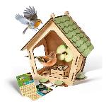 Mangeoire pour oiseaux - CLEMENTONI - 52517 - Bois - Assemblage - Décoration